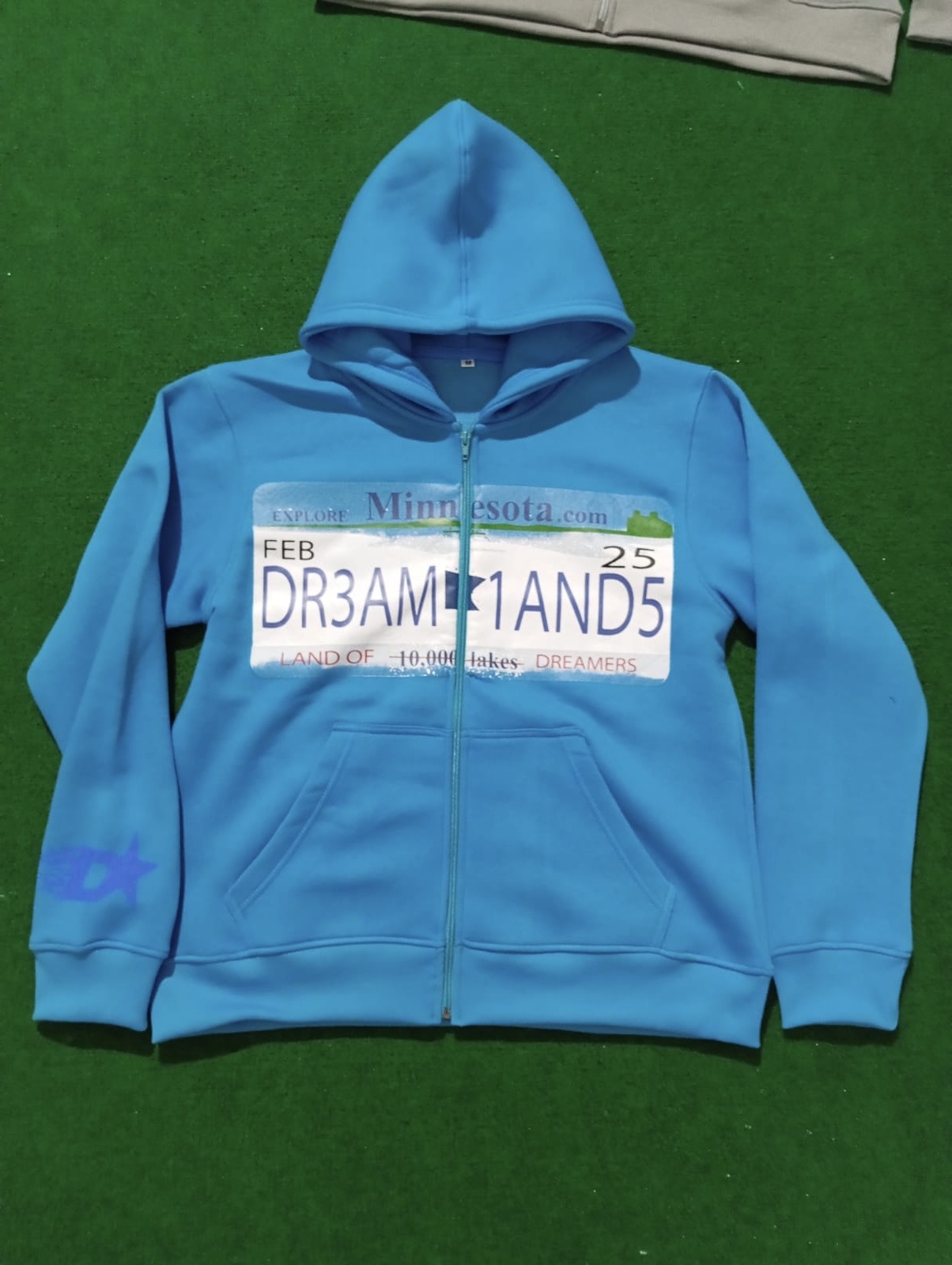 BLUE LICENSE PLATE ZIP