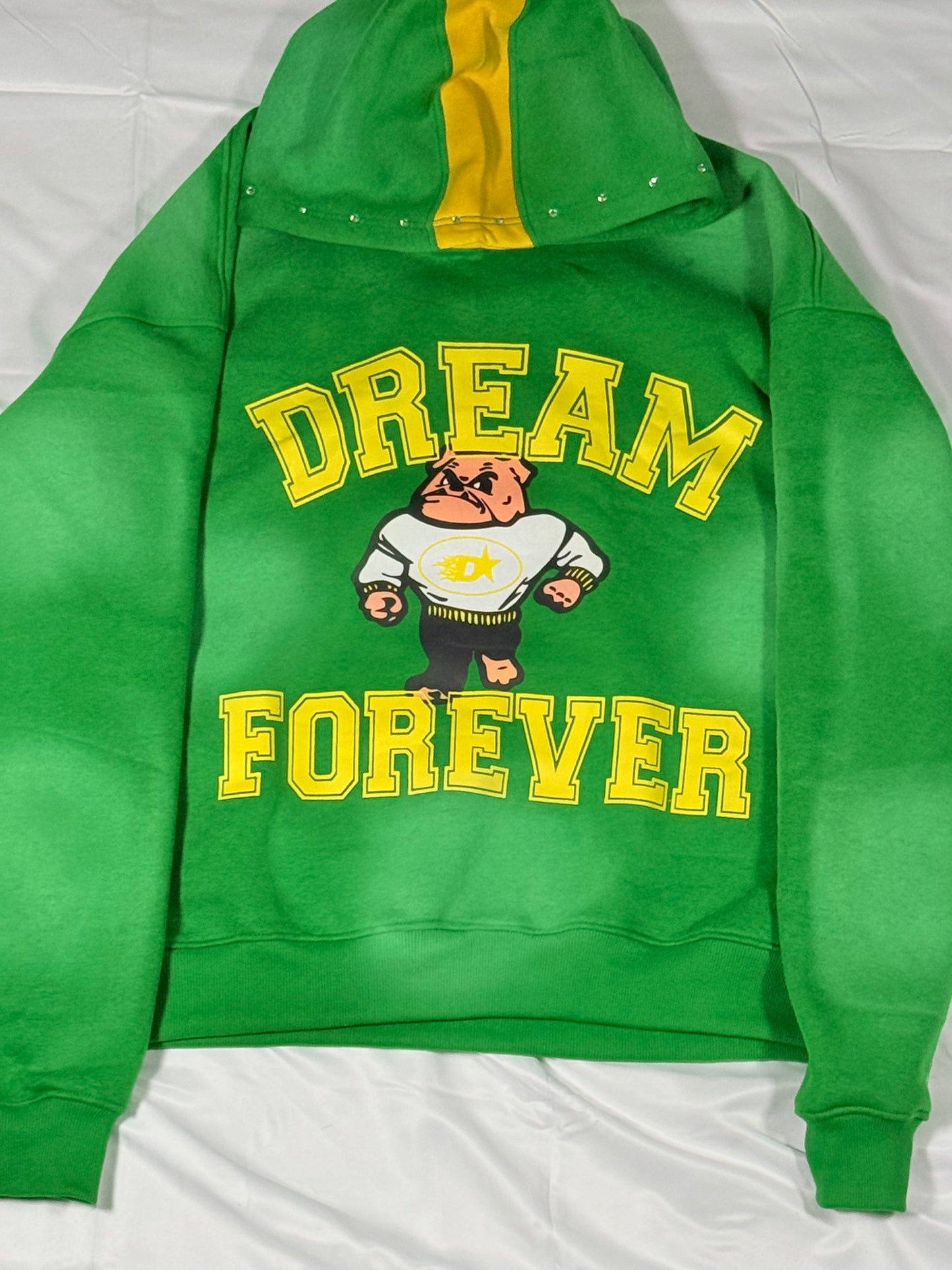 GREEN VARSITY PULLOVER