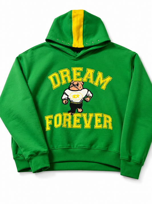 GREEN VARSITY PULLOVER