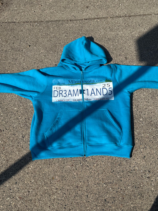 BLUE LICENSE PLATE ZIP